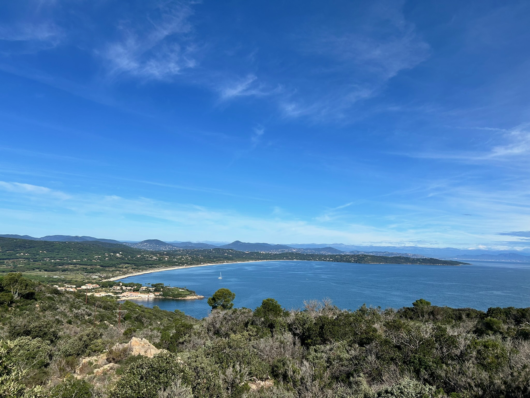 Cap Nioulargo seen from above — Pampelonne Bay, Saint-Tropez peninsula